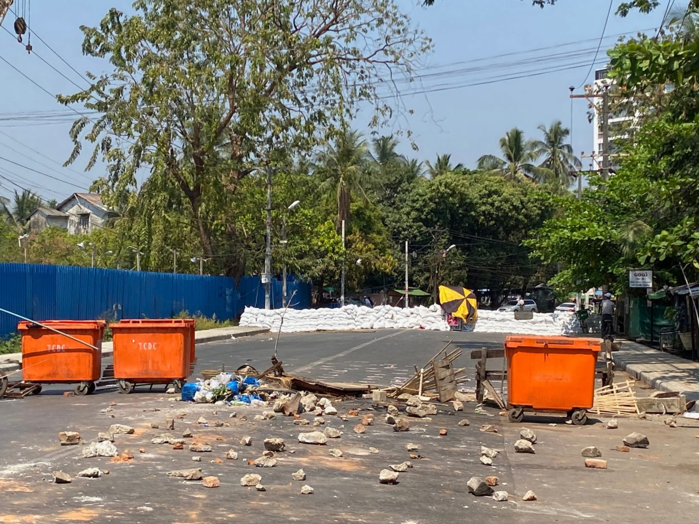 Barricade upgrade_Yankin_Yangon_2021